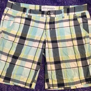 Plaid Long Shorts
